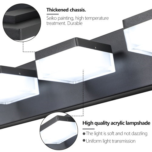 Contemporary 6-Bulb LED Vanity Mirror Light