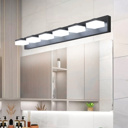 Contemporary 6-Bulb LED Vanity Mirror Light
