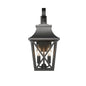 Modern Dual Black Outdoor Wall Lamp